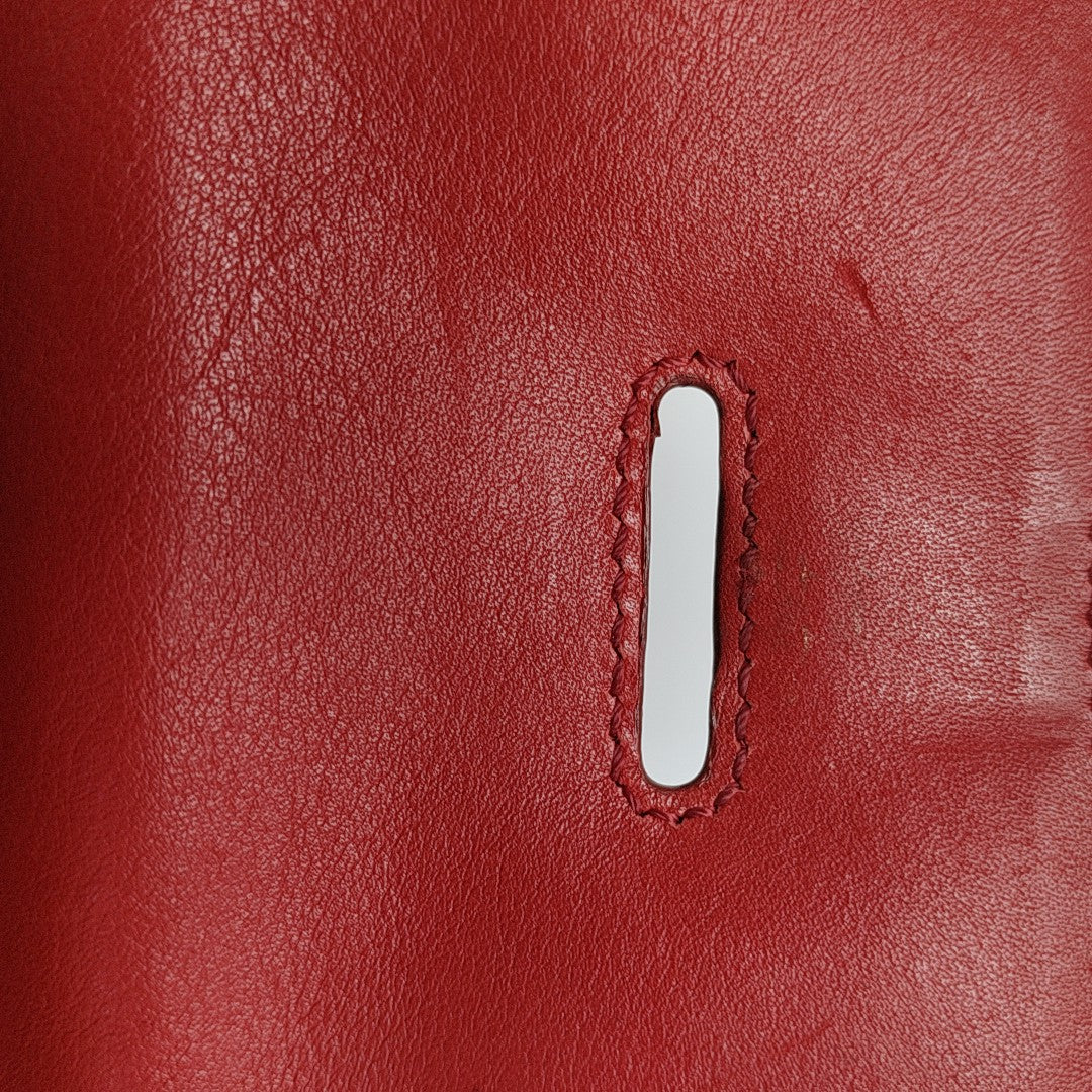 Calfskin Crossbody Bag Red