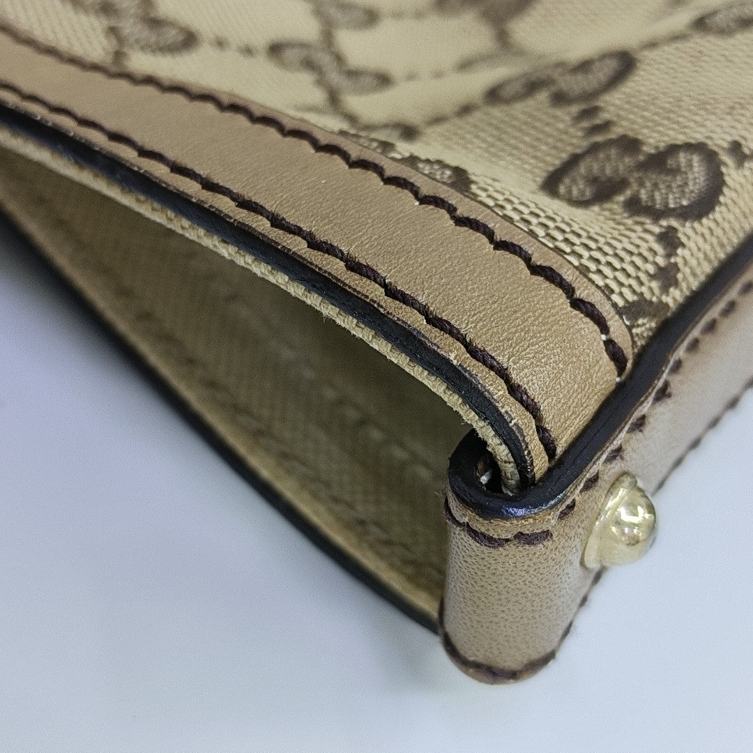 Monogram Canvas Shoulder Bag Brown