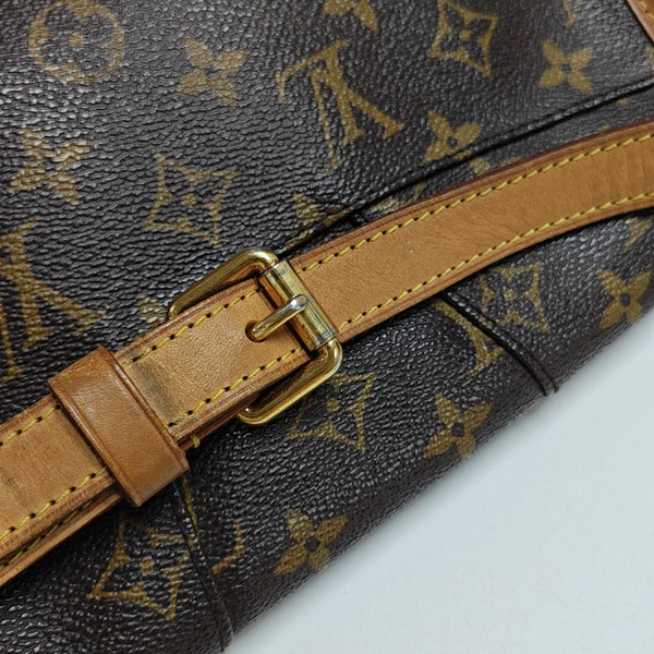 MENILMONTANT PM Monogram Coated Canvas Brown