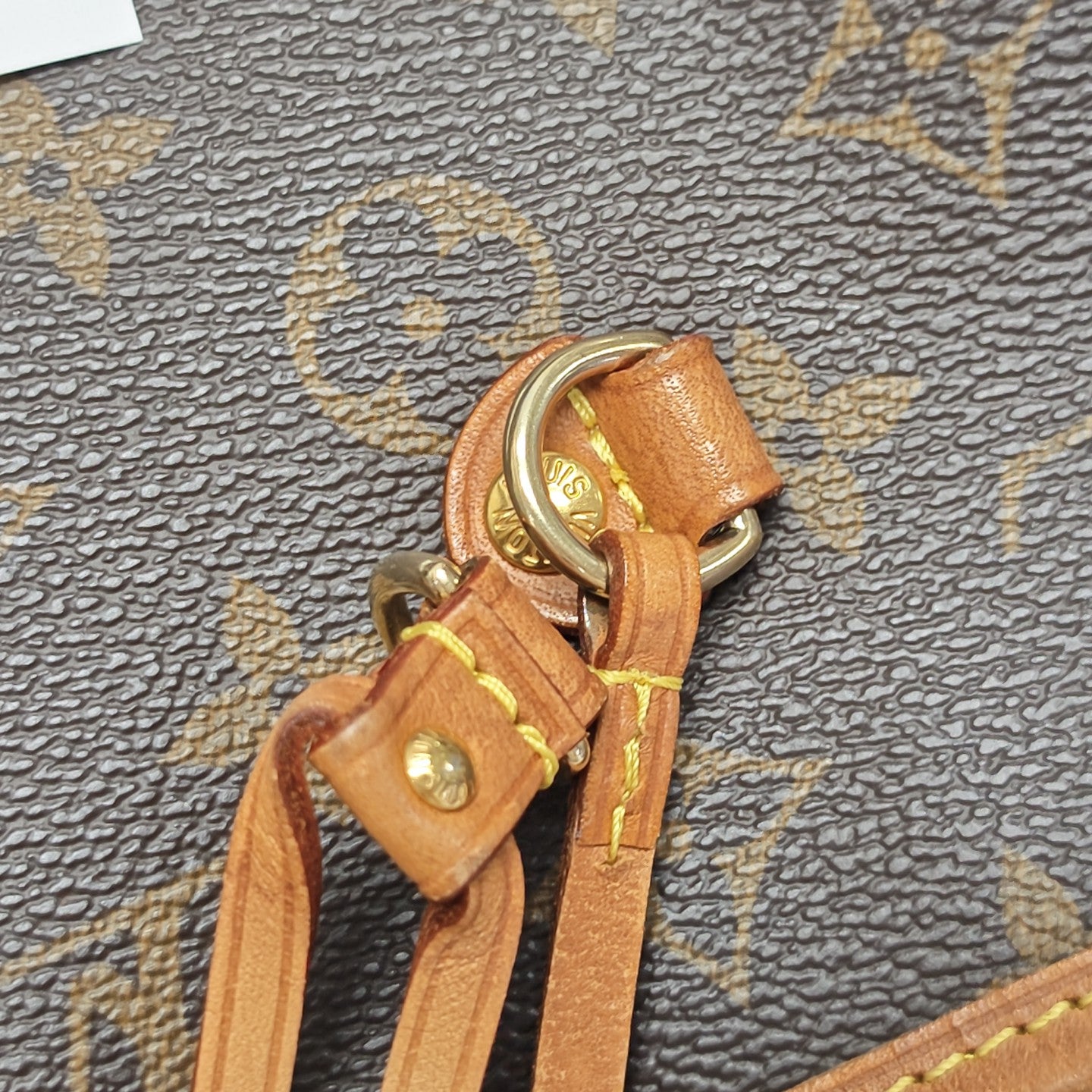 NEVERFULL MM Monogram Coated Canvas Brown