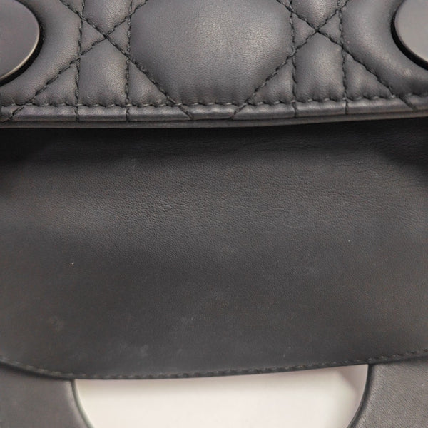 Lady Dior Mini Cannage Calfskin Black