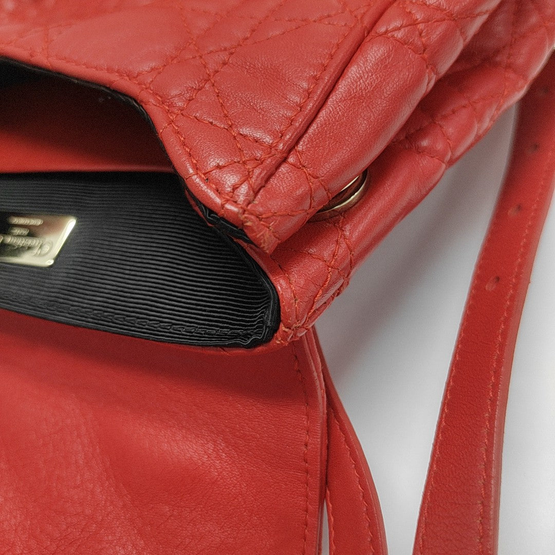 Stardust Cannage Calfskin Red