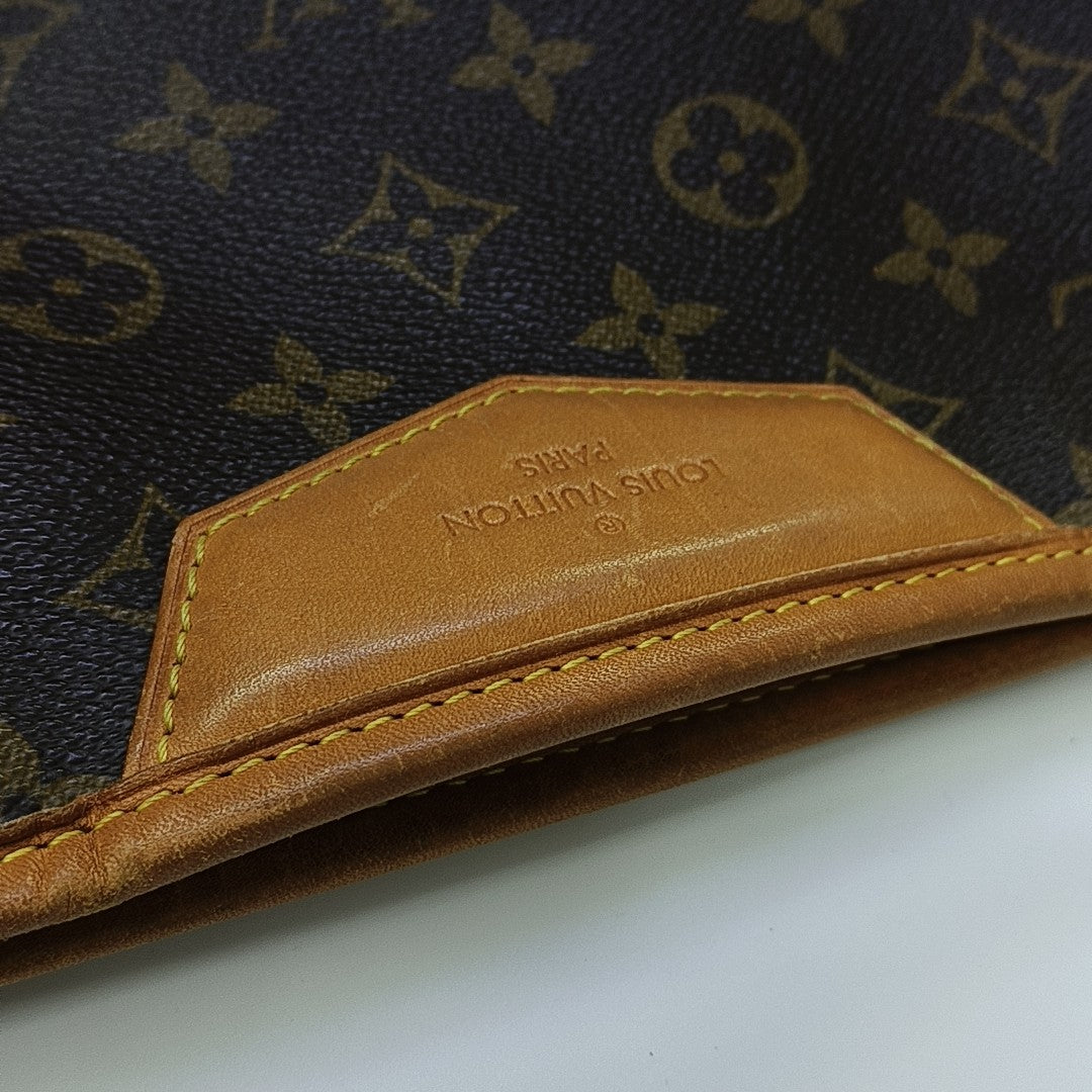 ESTRELA MM Monogram Coated Canvas Brown