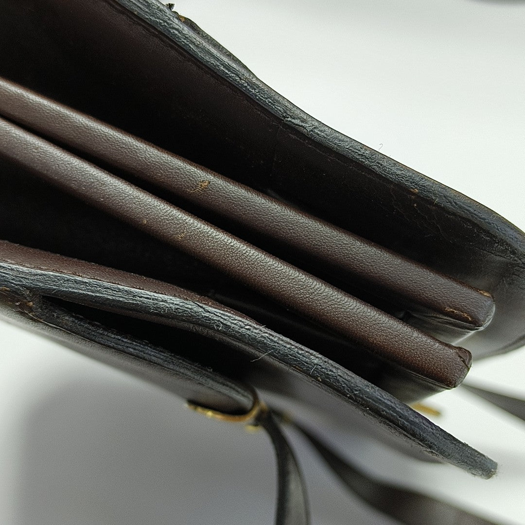 Calfskin Top Handle Bag Brown