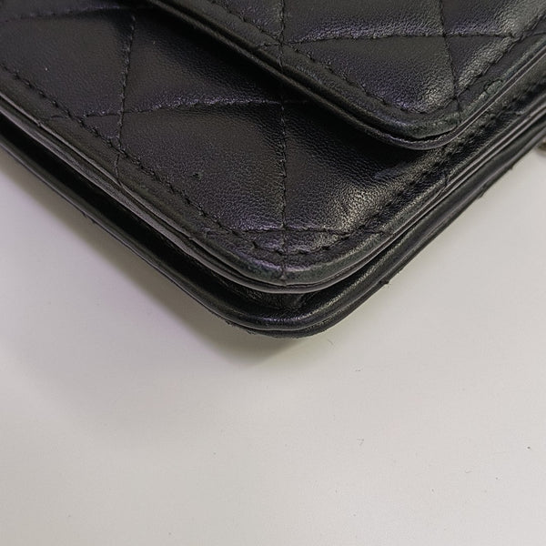 WOC Quilted Lambskin Black