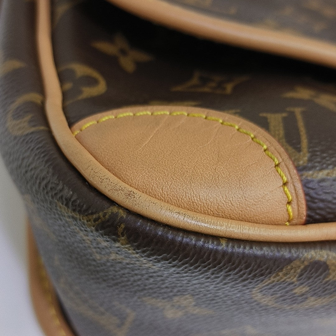 DIANE Monogram Coated Canvas Brown