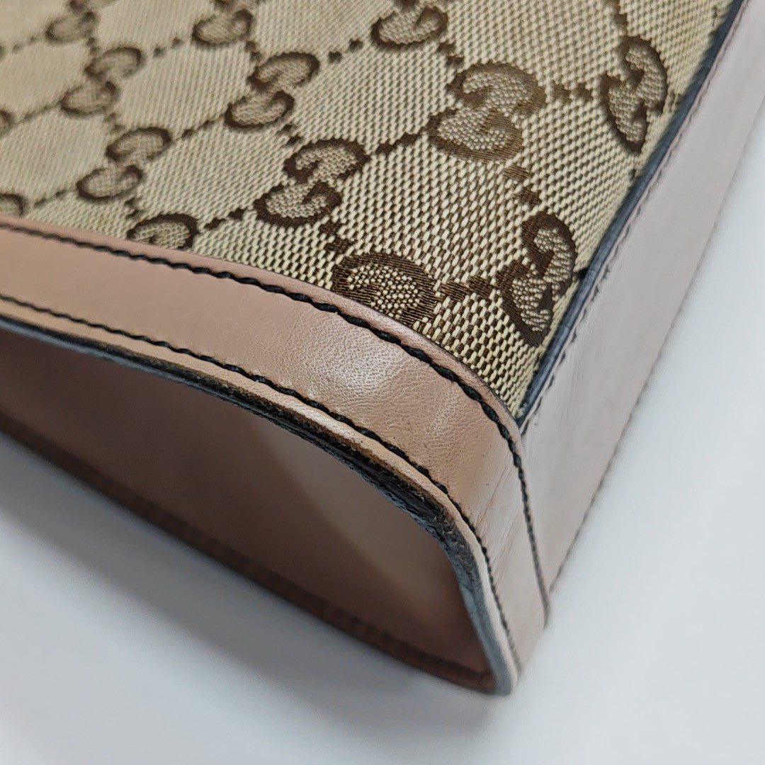 Emily Chain Monogram Fabric Brown