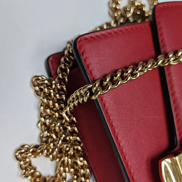 Sylvie Super Mini Calfskin Red