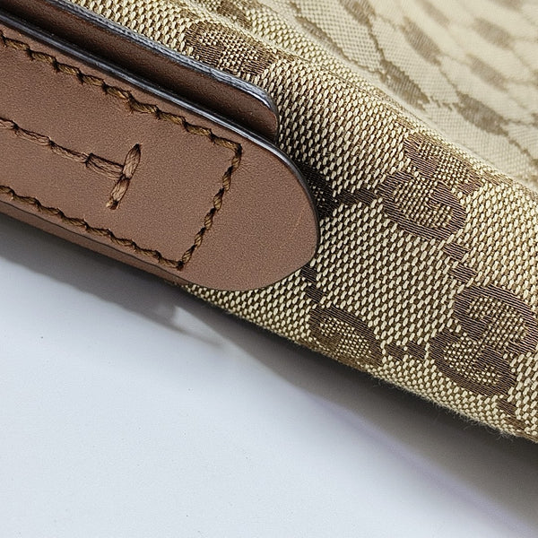 Monogram Canvas Shoulder Bag Brown