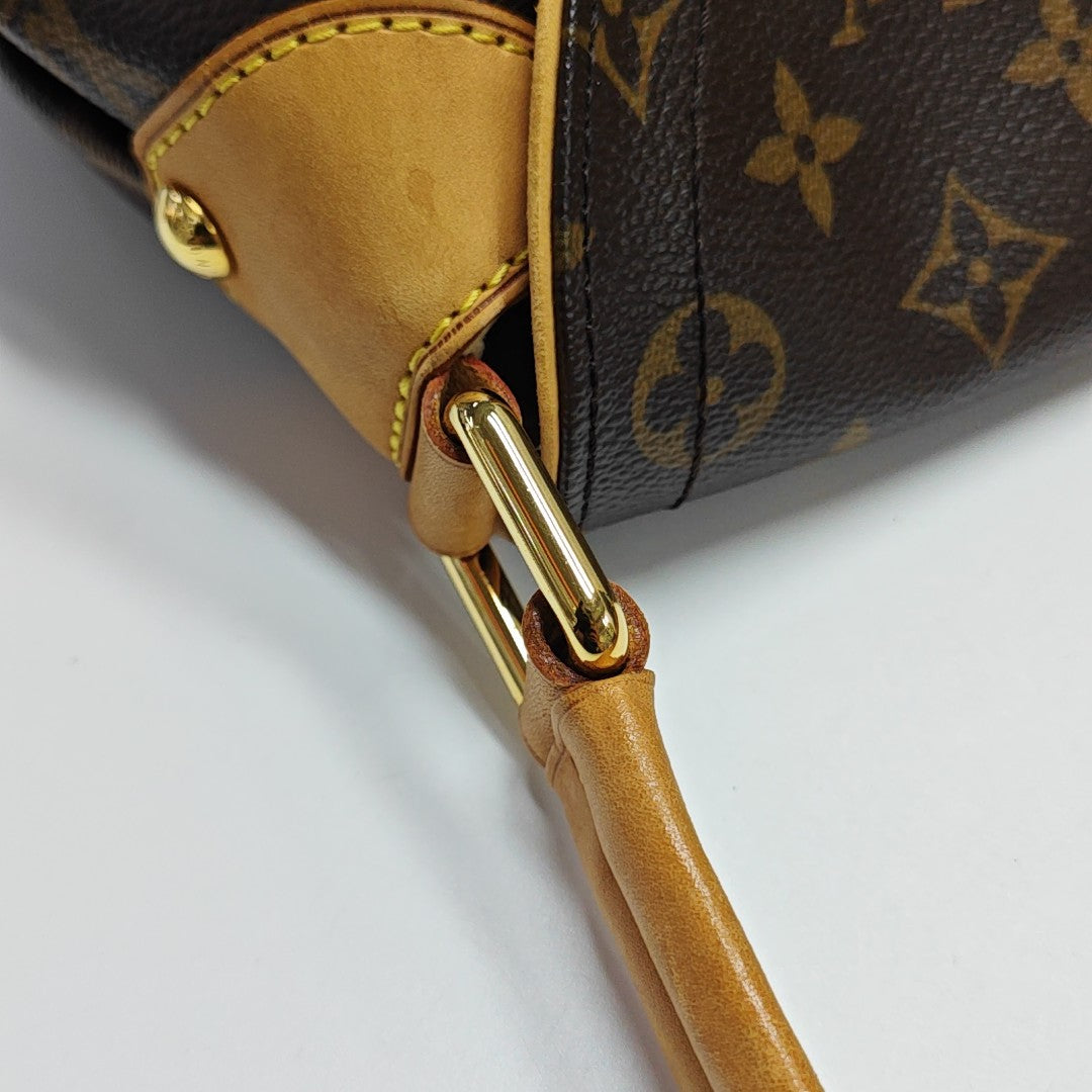 BEVERLY MM Monogram Coated Canvas Brown