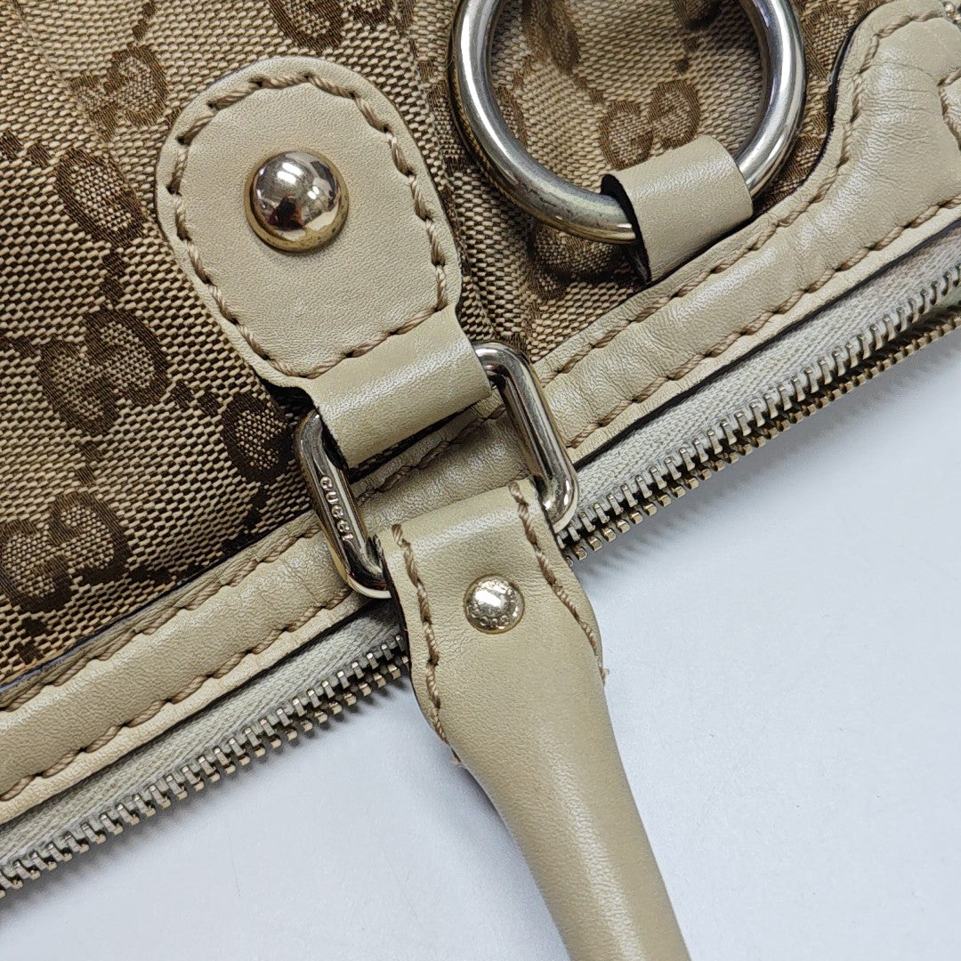 Sukey Monogram Canvas Beige