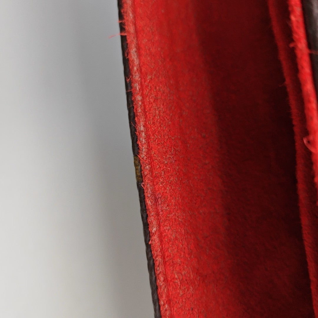 LOCKY BB Monogram Coated Canvas Red