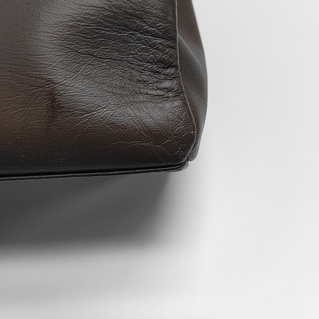 Suede Tote Bag Brown