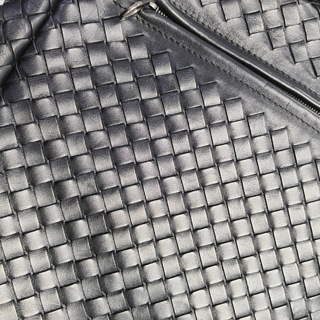 Calfskin Top Handle Bag Black