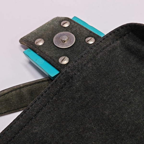 Fabric Top Handle Bag Black