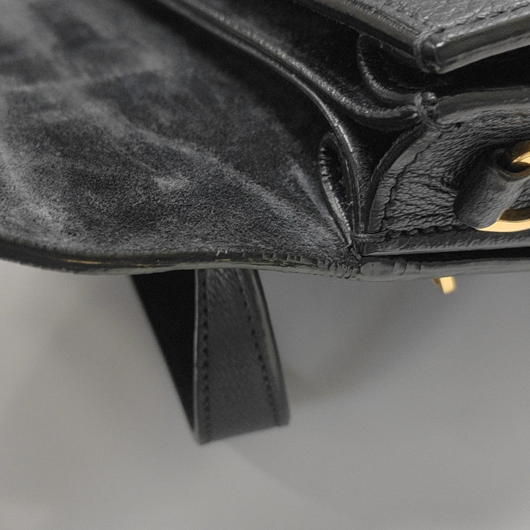Calfskin Top Handle Bag Blue