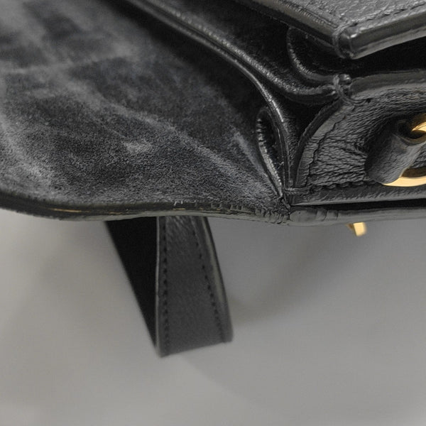 Calfskin Top Handle Bag Blue