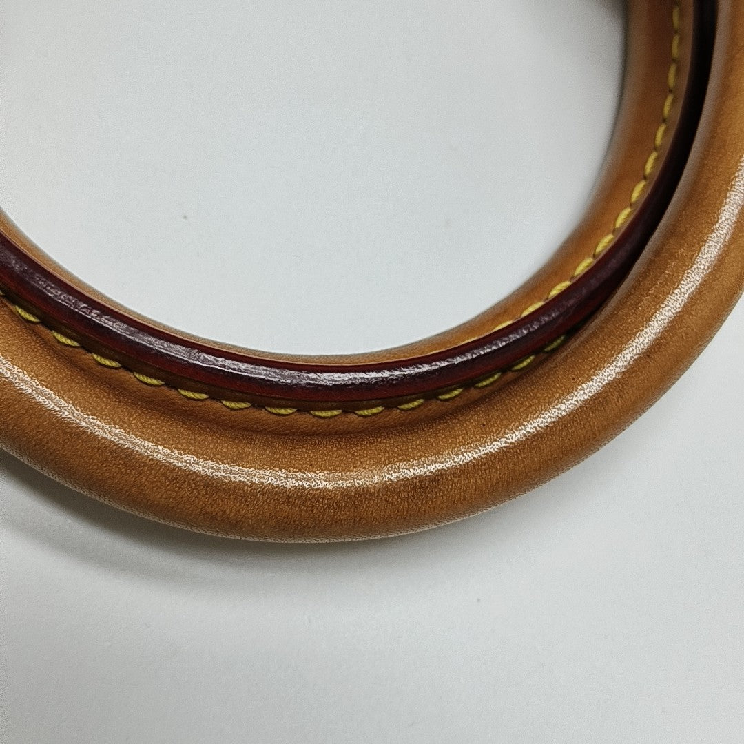 ALMA BB Monogram Coated Canvas Brown