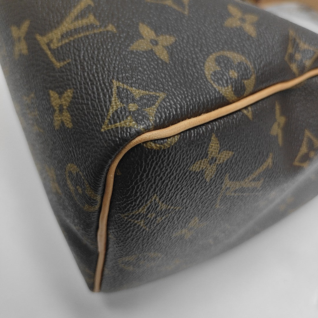 SPEEDY 25 Monogram Coated Canvas Brown