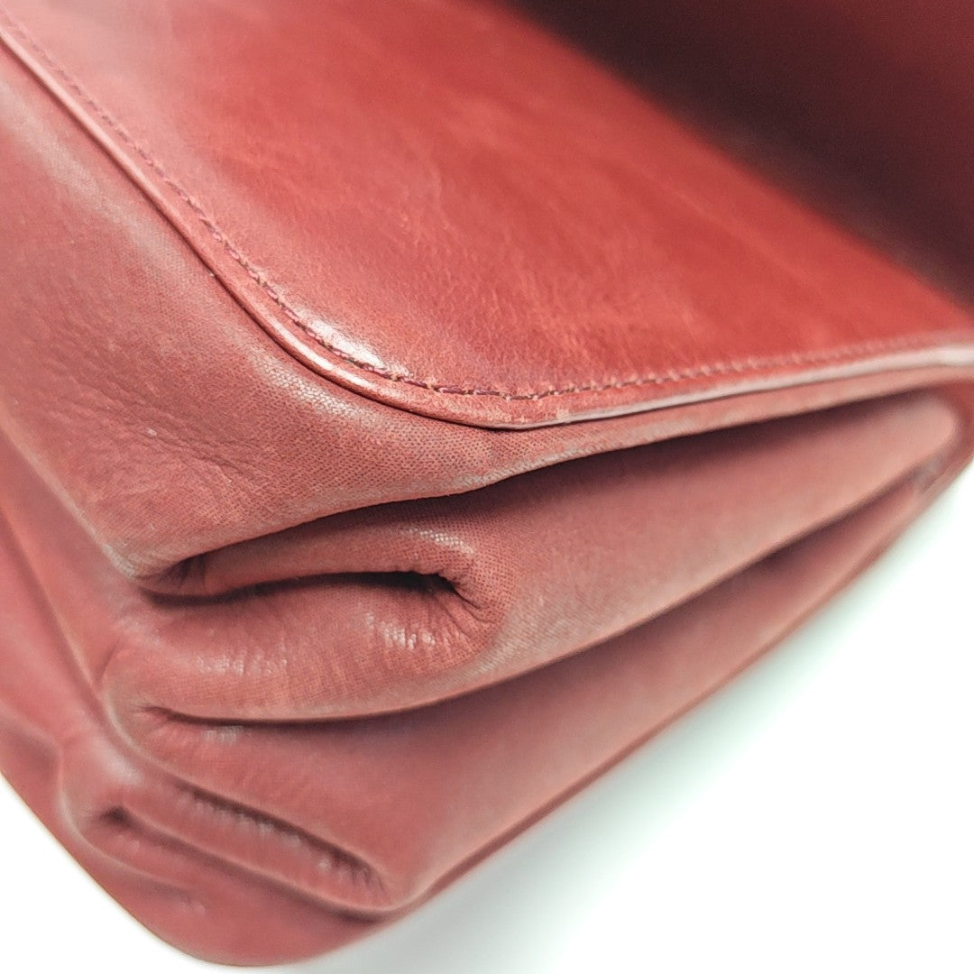 Quilted Calfskin Shoulder Bag Red