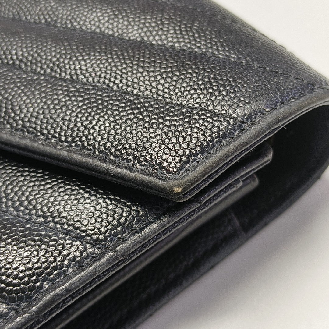 MONOGRAM Medium Chevron Calfskin Black