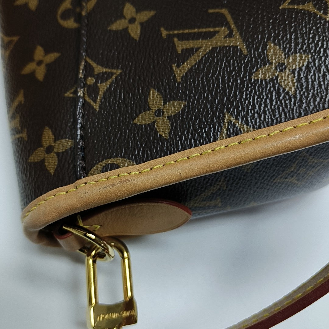 DIANE Monogram Coated Canvas Brown