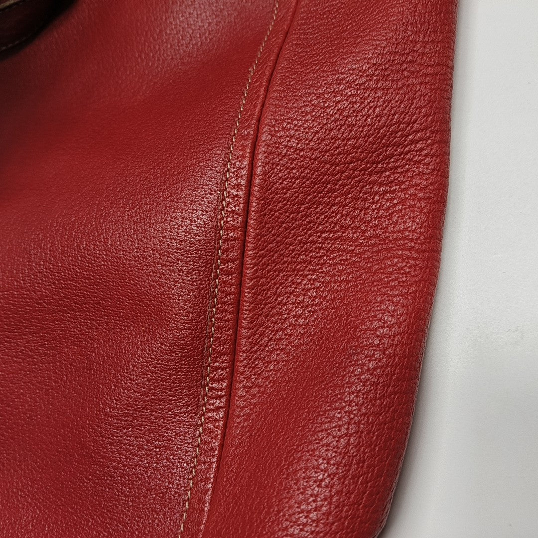 Abbey Calfskin Red