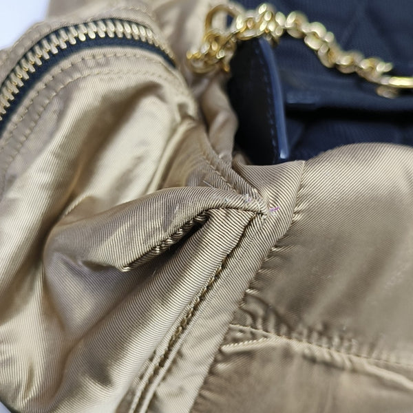 The Rucksack Medium Nylon Gold