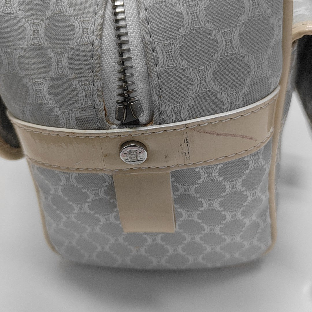 Canvas Top Handle Bag Blue