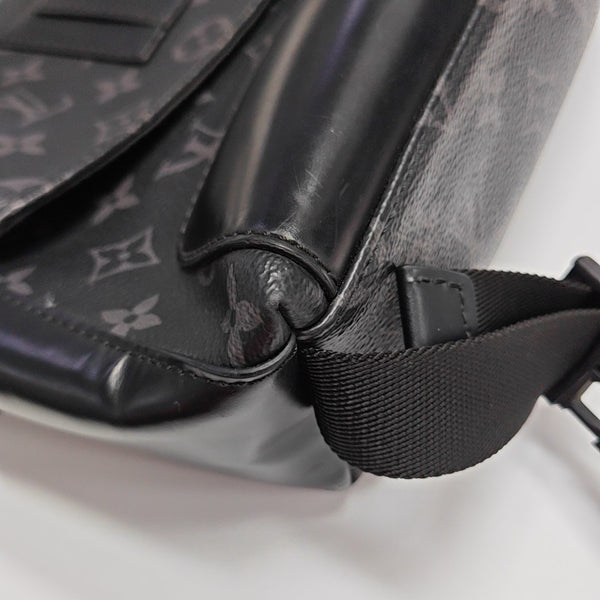 VOYAGER PM Monogram Coated Canvas Black