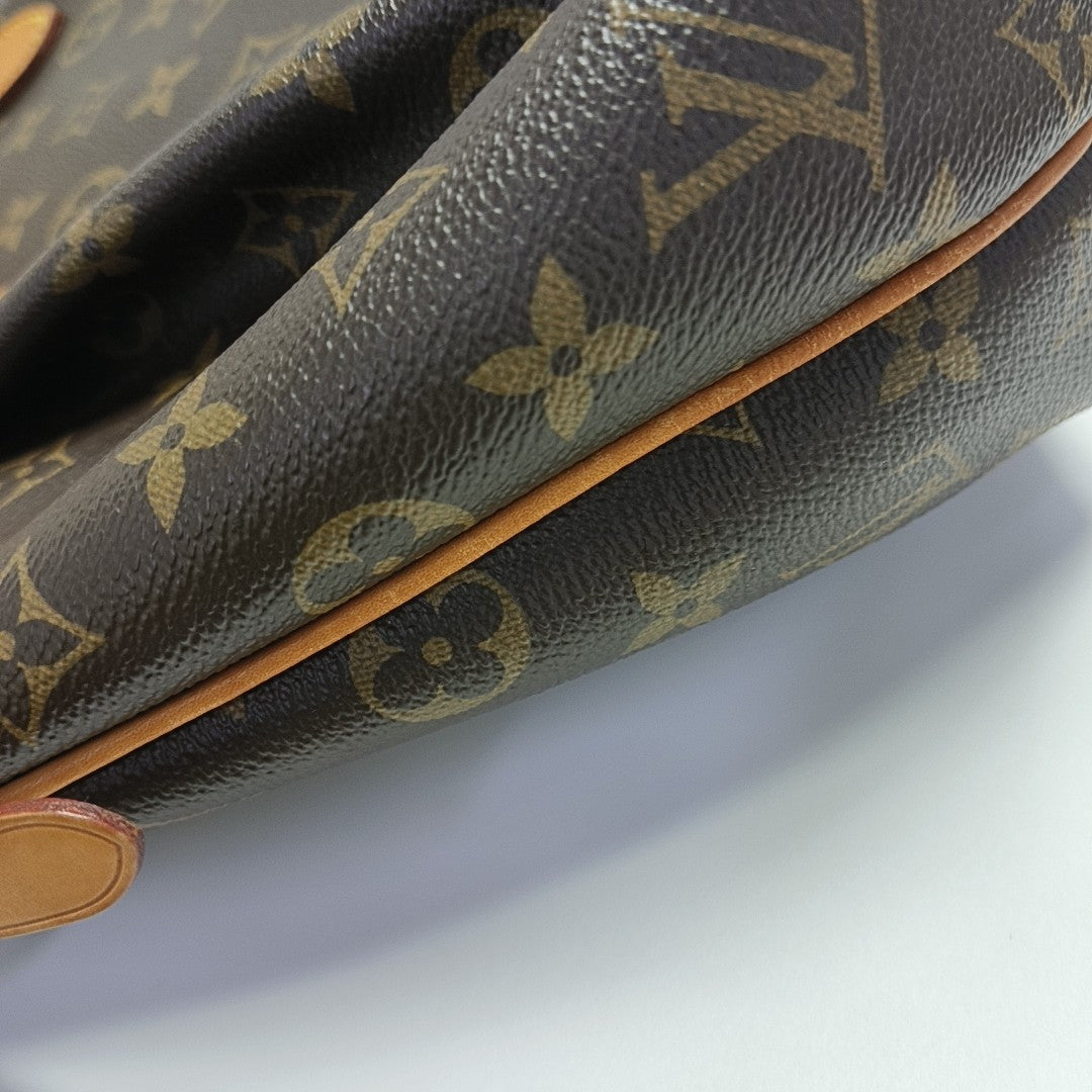 TURENNE Monogram Coated Canvas Brown