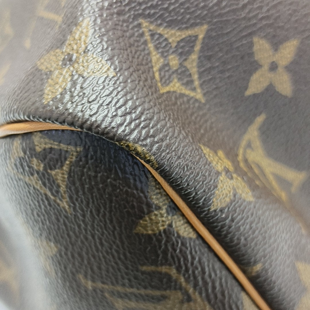 SPEEDY 30 Monogram Coated Canvas Brown