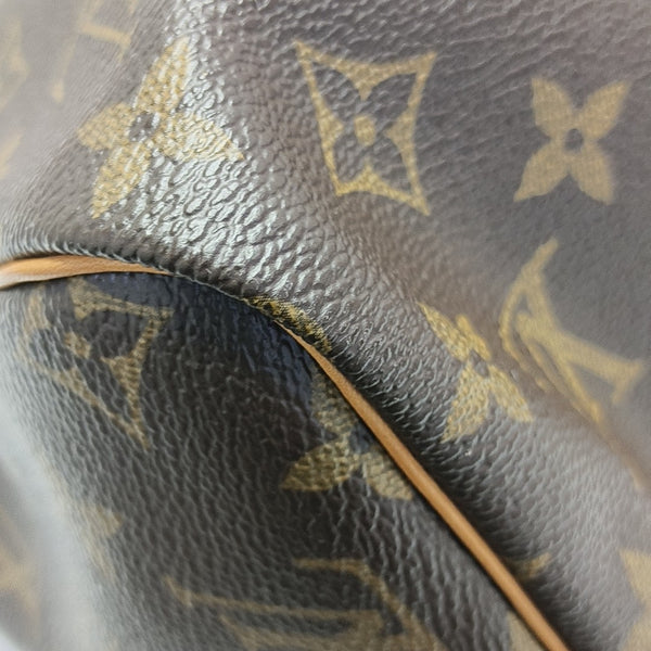SPEEDY 30 Monogram Coated Canvas Brown