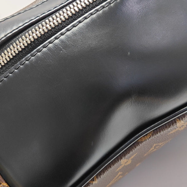 JOSH Monogram Coated Canvas Brown