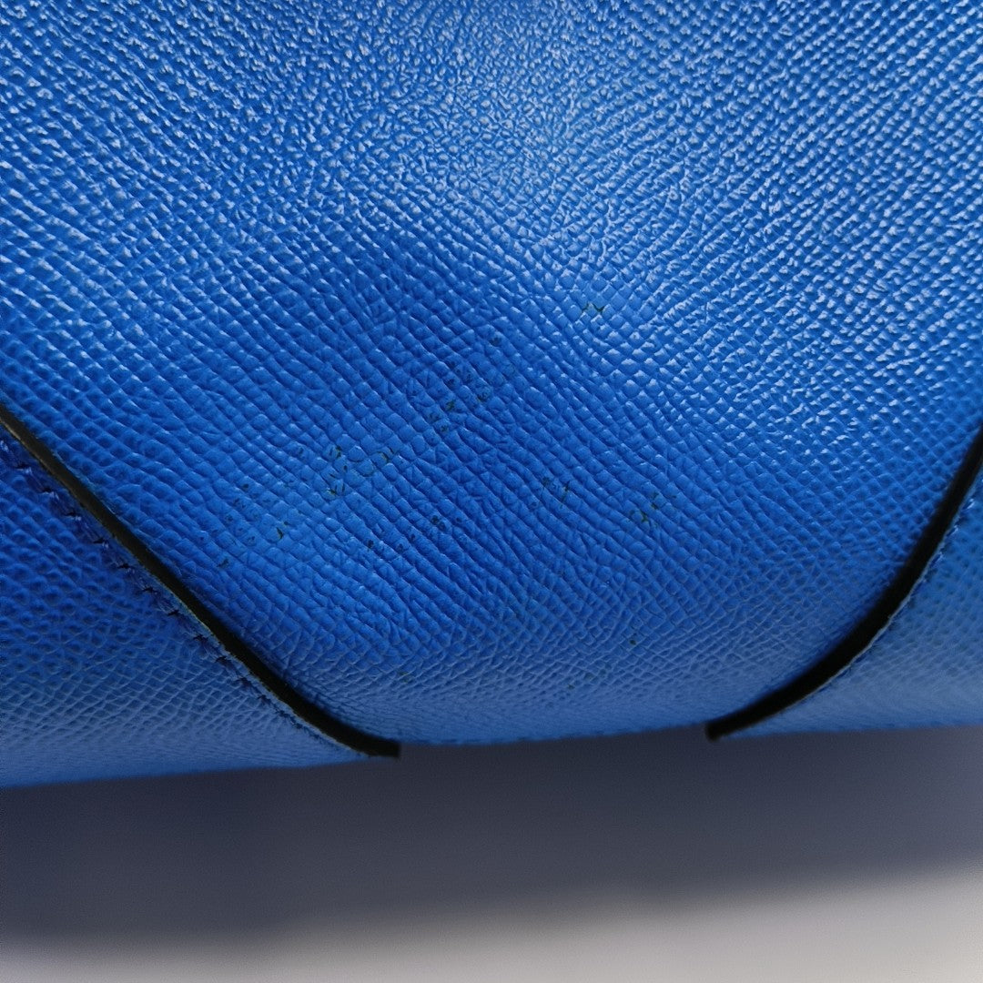 Calfskin Shoulder Bag Blue