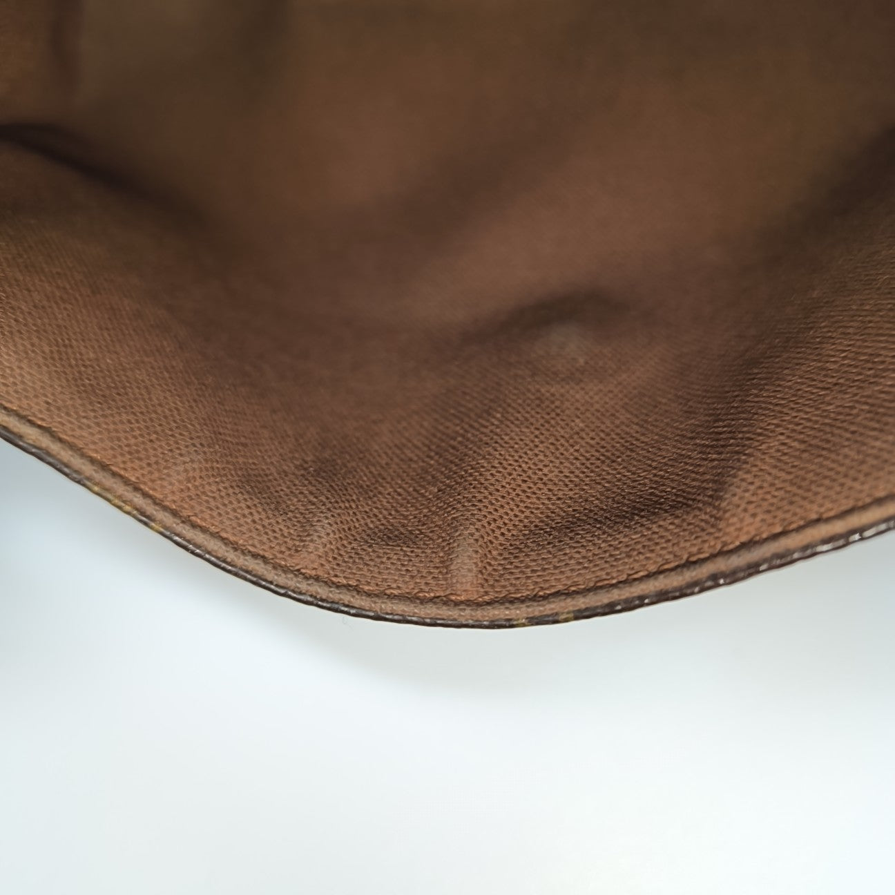 Monogram Coated Canvas Shoulder Bag Brown