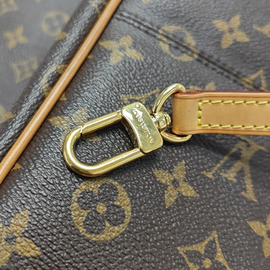 ESTRELA MM Monogram Coated Canvas Brown