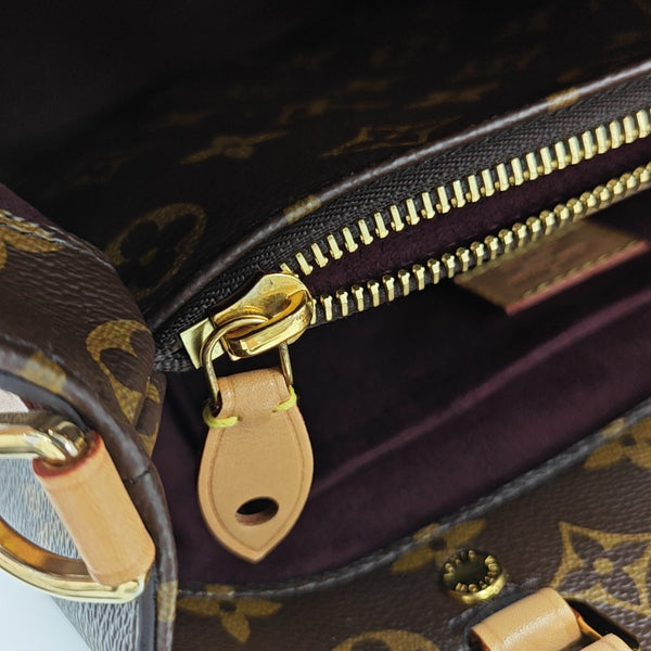 MONTAIGNE Monogram Coated Canvas Brown