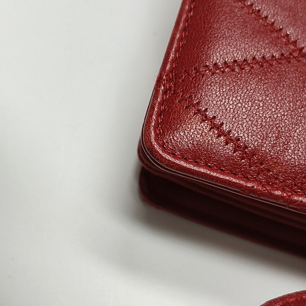 ANGIE Quilted Lambskin Red