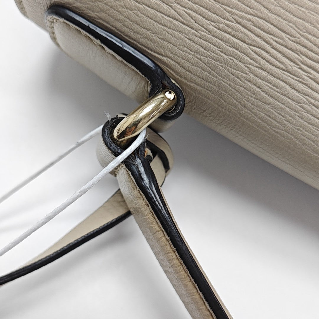 Calfskin Shoulder Bag Beige