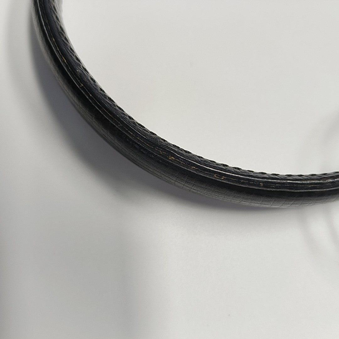 Calfskin Top Handle Bag Black