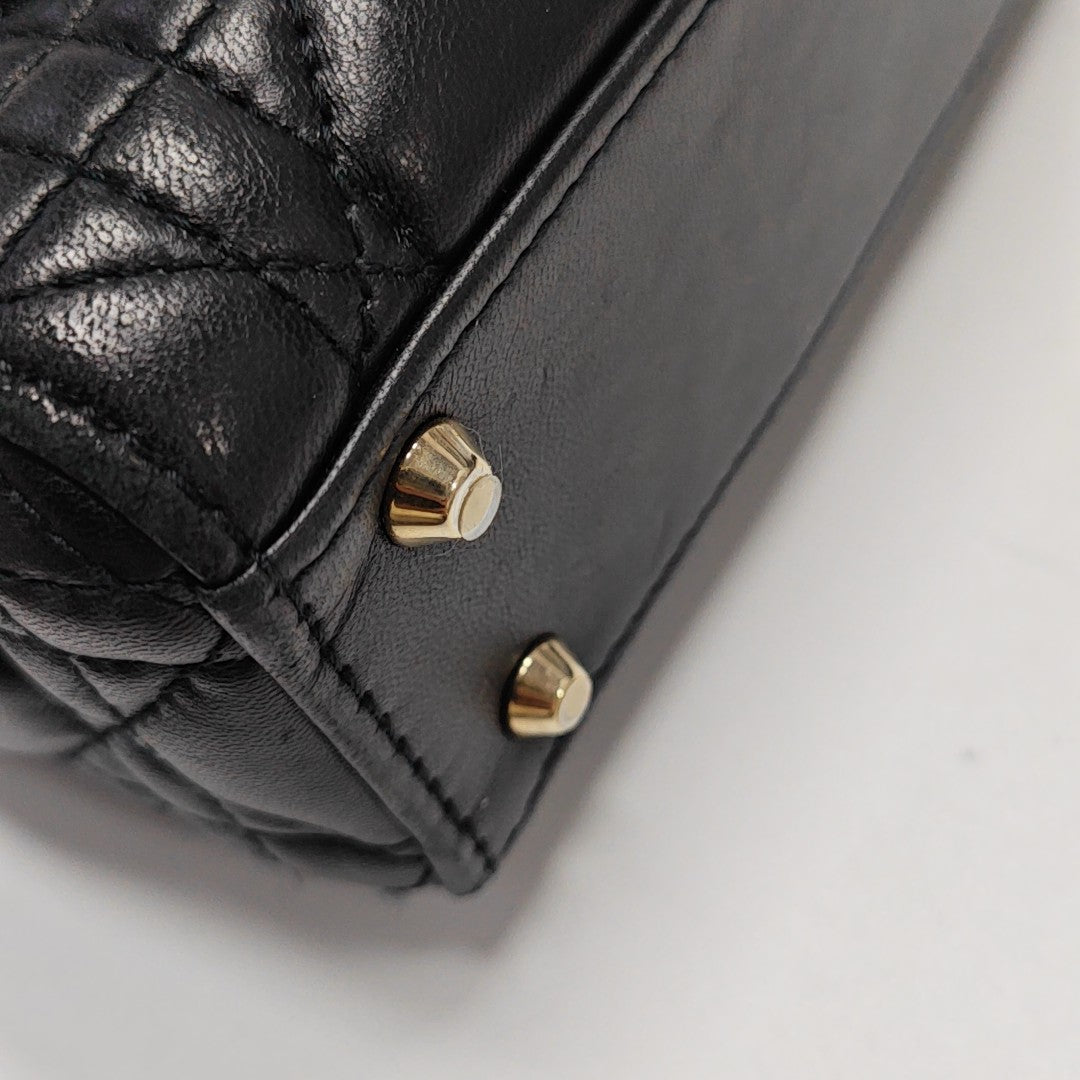 Lady Dior Mini Cannage Piel de cordero Negro
