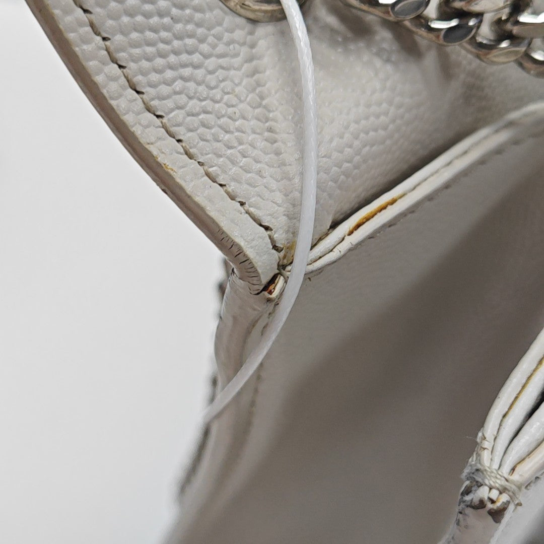 KATE Medium Calfskin White