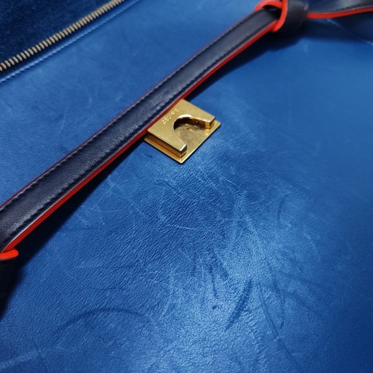 BELT Mini Calfskin Blue
