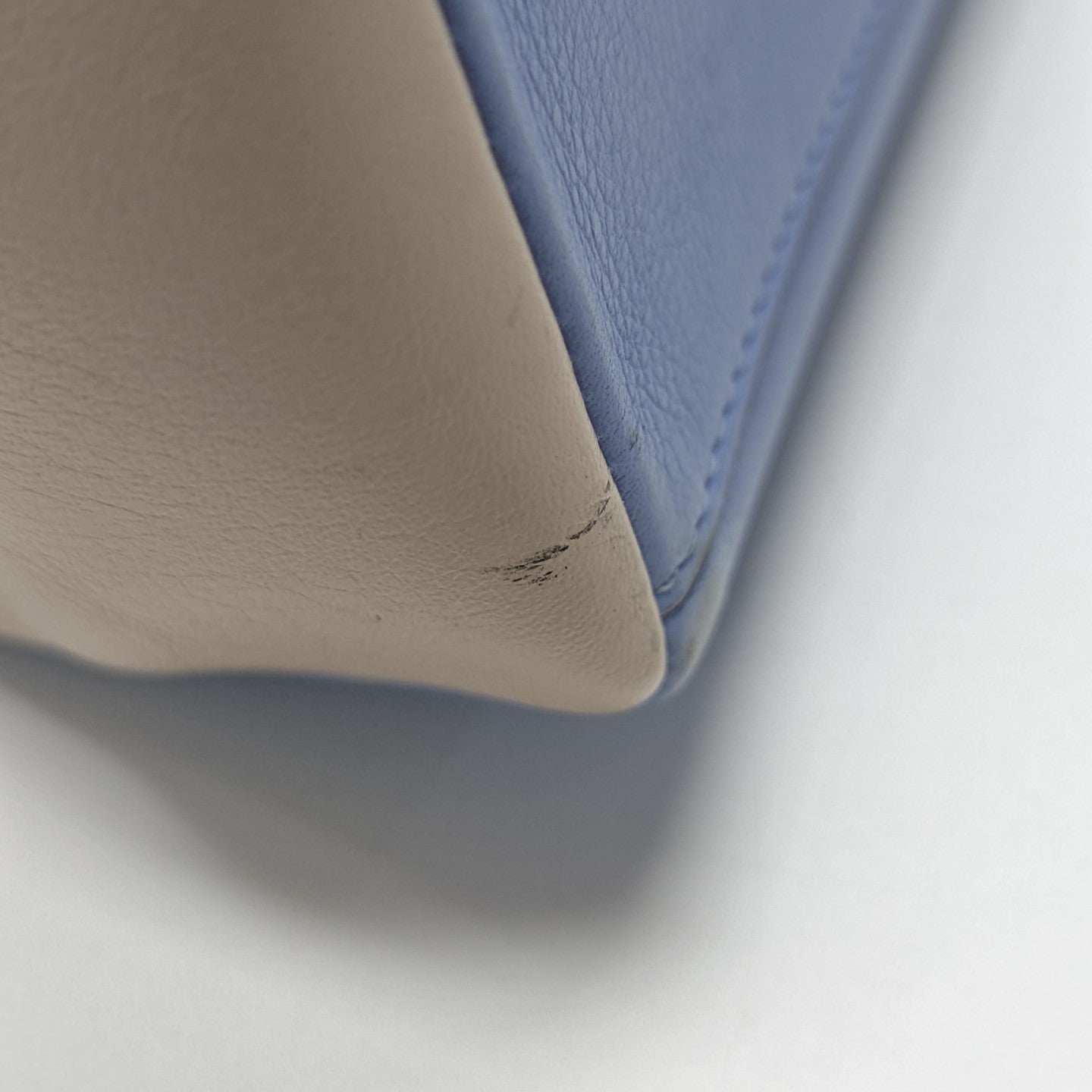 Calfskin Shoulder Bag Blue