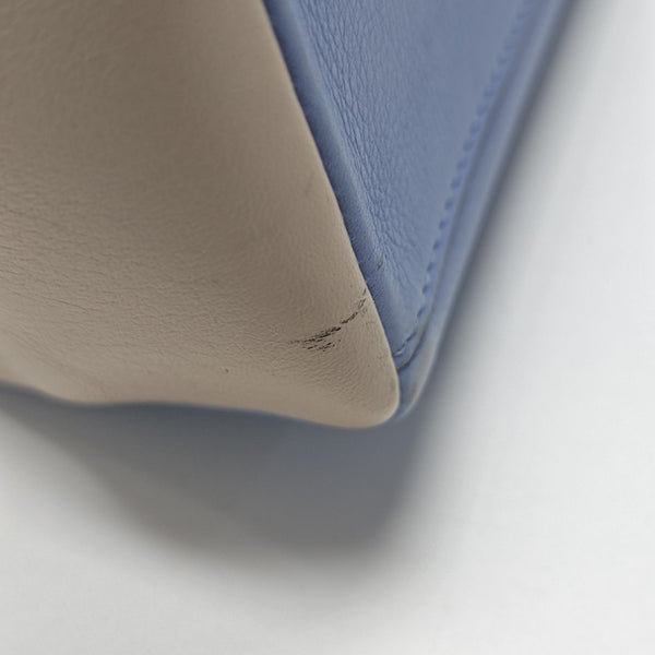 Calfskin Shoulder Bag Blue