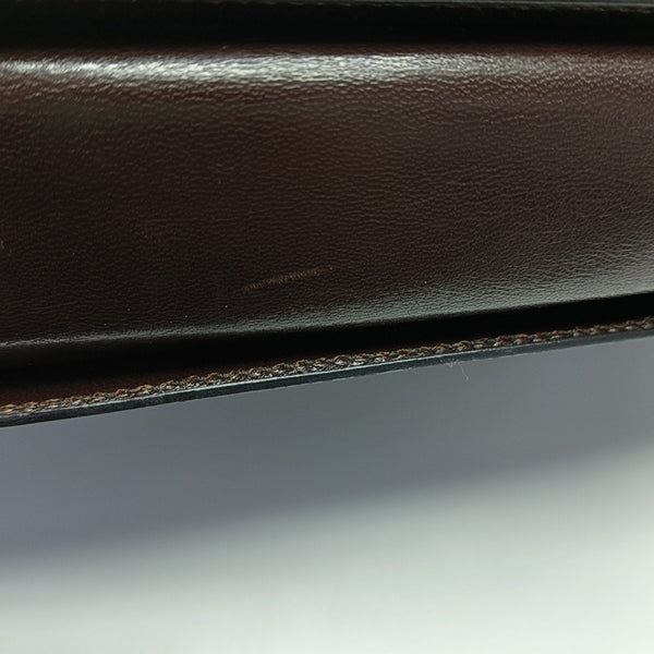 Calfskin Top Handle Bag Brown