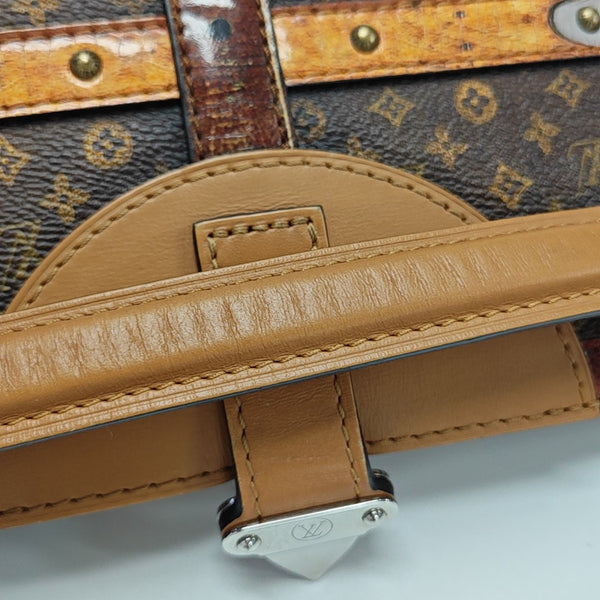 DUFFLE Monogram Coated Canvas Brown