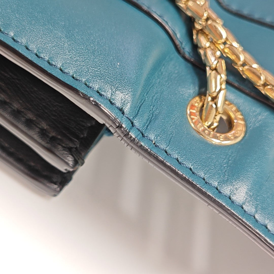 SERPENTI FOREVER Medium Calfskin Blue