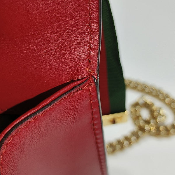 Sylvie Mini Calfskin Red